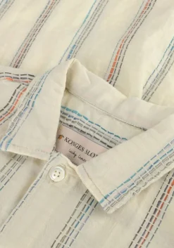 gebroken wit konges slojd overhemd vincent ss shirt gots