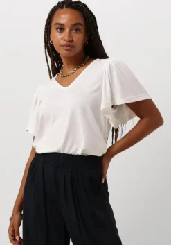 gebroken wit minus top rianne v-neck t-shirt