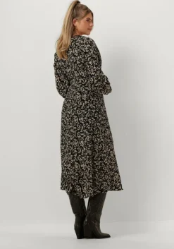 gebroken wit msch copenhagen midi jurk mschrhian dress aop