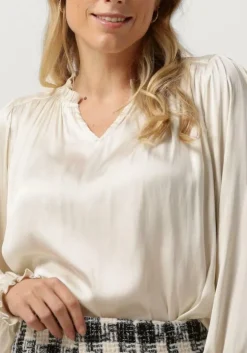 gebroken wit neo noir blouses lucie satin blouse