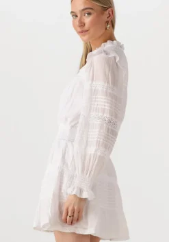 gebroken wit neo noir mini jurk aran s voile dress