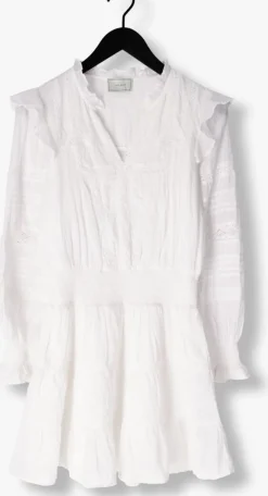 gebroken wit neo noir mini jurk aran s voile dress