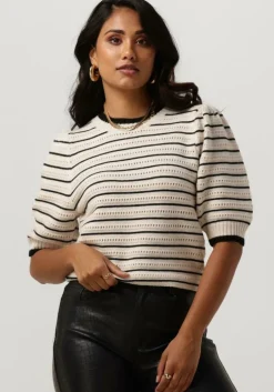 gebroken wit neo noir trui sidra stitch knit blouse