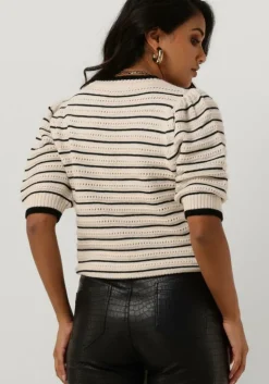 gebroken wit neo noir trui sidra stitch knit blouse