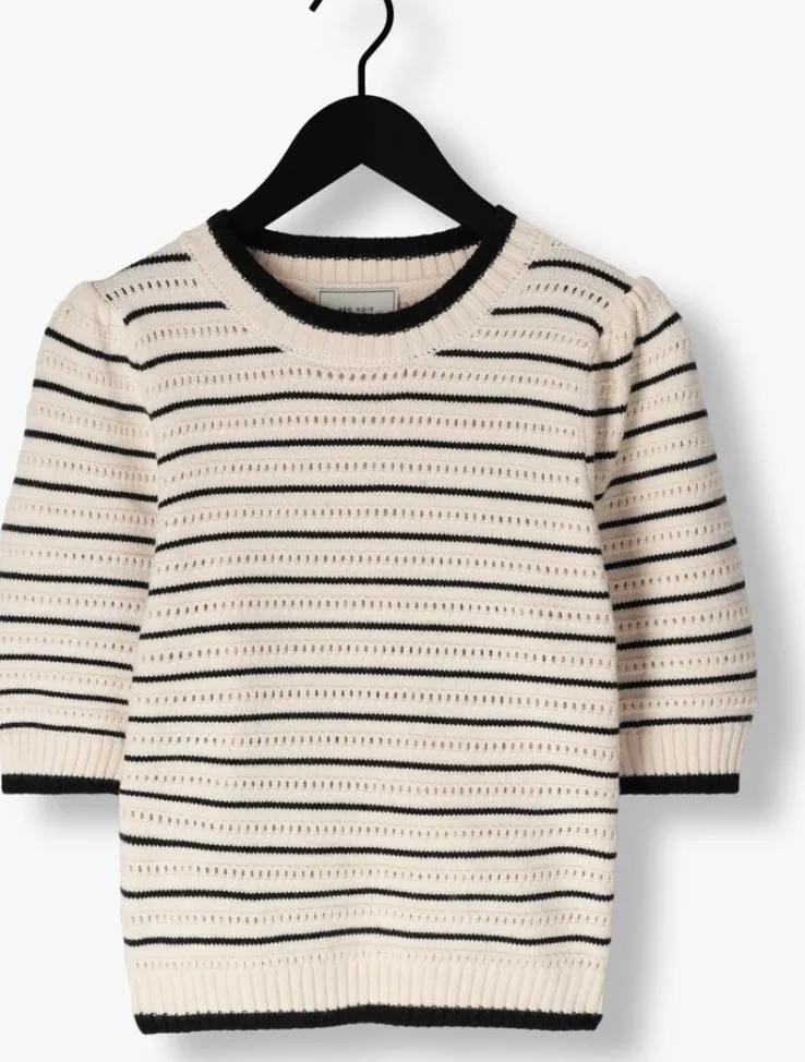 gebroken wit neo noir trui sidra stitch knit blouse