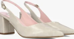 gebroken wit notre-v slingbacks 2315c