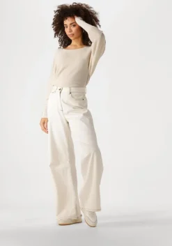 gebroken wit nukus top batwing pullover lurex