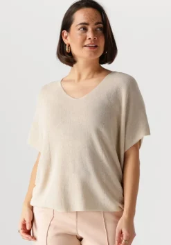 gebroken wit nukus top dina top lurex