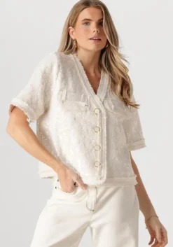 gebroken wit nukus top sara blazer paillet