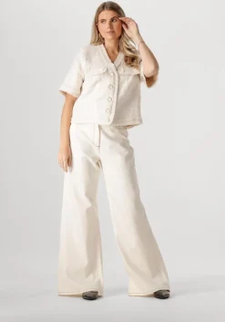 gebroken wit nukus top sara blazer paillet