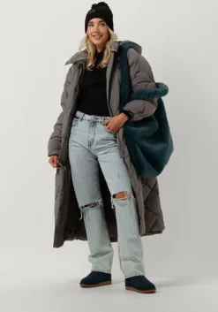 gebroken wit object gewatteerde jas jally down coat 123