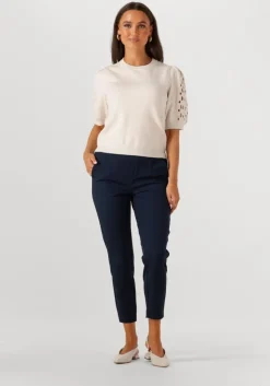 gebroken wit object trui objyuki s/s re knit pullover 140