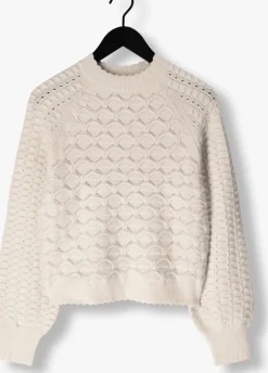 gebroken wit object trui objsida knit l/s re pullover