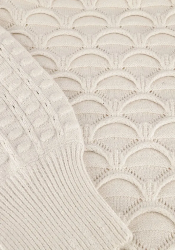 gebroken wit object trui objsida knit l/s re pullover