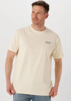 gebroken wit pure path t-shirt regular fit crewneck ss t-shirts