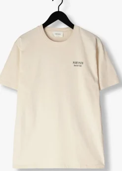 gebroken wit pure path t-shirt regular fit crewneck ss t-shirts