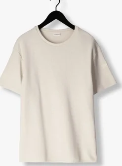 gebroken wit purewhite t-shirt tshirt with waffle structure