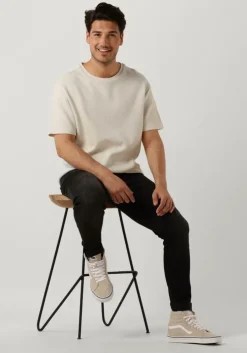 gebroken wit purewhite t-shirt tshirt with waffle structure