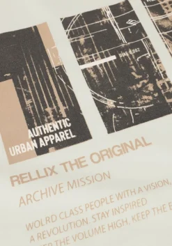 gebroken wit rellix t-shirt t-shirt rlx backprint