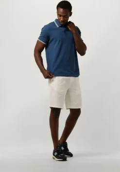gebroken wit scotch & soda korte broek stuart - garment-dyed cotton-blend twill short