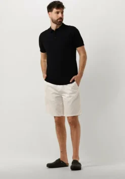 gebroken wit scotch & soda korte broek stuart - garment-dyed cotton-blend twill short