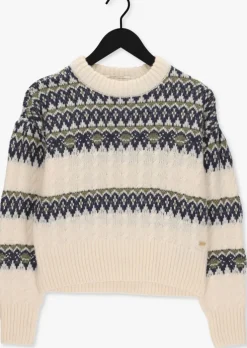 gebroken wit scotch & soda trui fair isle knitted cable pullover