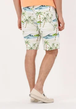 gebroken wit scotch & soda korte broek fave printed pima cotton shortk