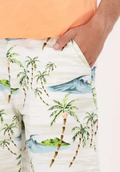 gebroken wit scotch & soda korte broek fave printed pima cotton shortk