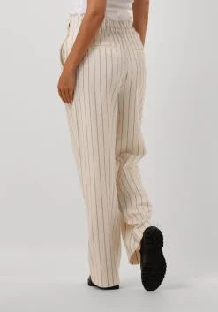 gebroken wit second female pantalon spigato trousers