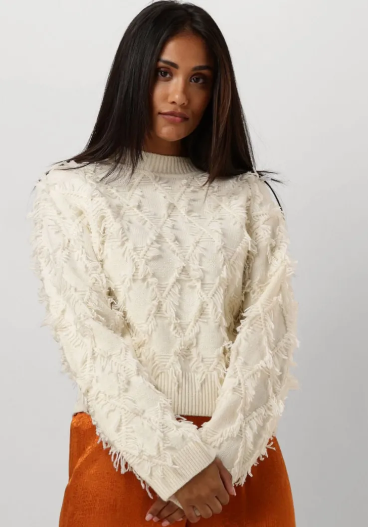 gebroken wit second female trui carli knit o-neck