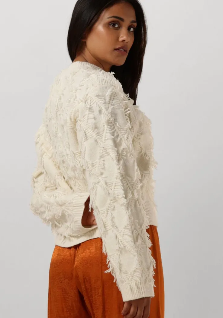 gebroken wit second female trui carli knit o-neck