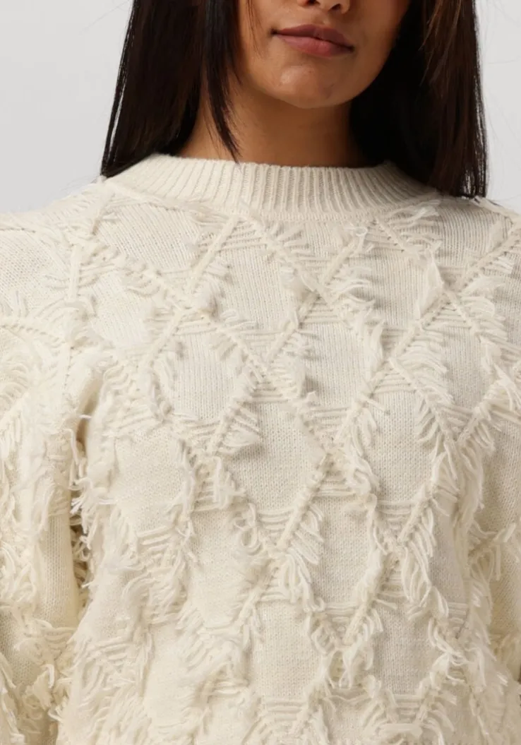 gebroken wit second female trui carli knit o-neck