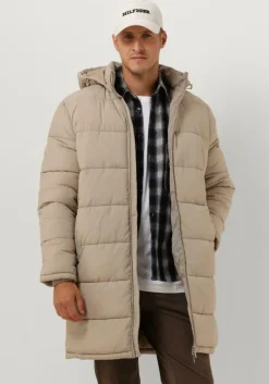 gebroken wit selected homme gewatteerde jas slhcooper puffer coat w noos