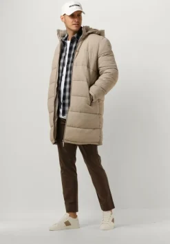 gebroken wit selected homme gewatteerde jas slhcooper puffer coat w noos
