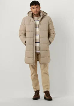 gebroken wit selected homme gewatteerde jas slhcooper puffer coat w noos
