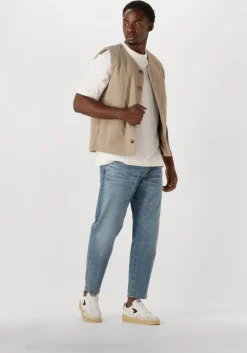 gebroken wit selected homme t-shirt slhrelaxcaleb ss o-neck tee