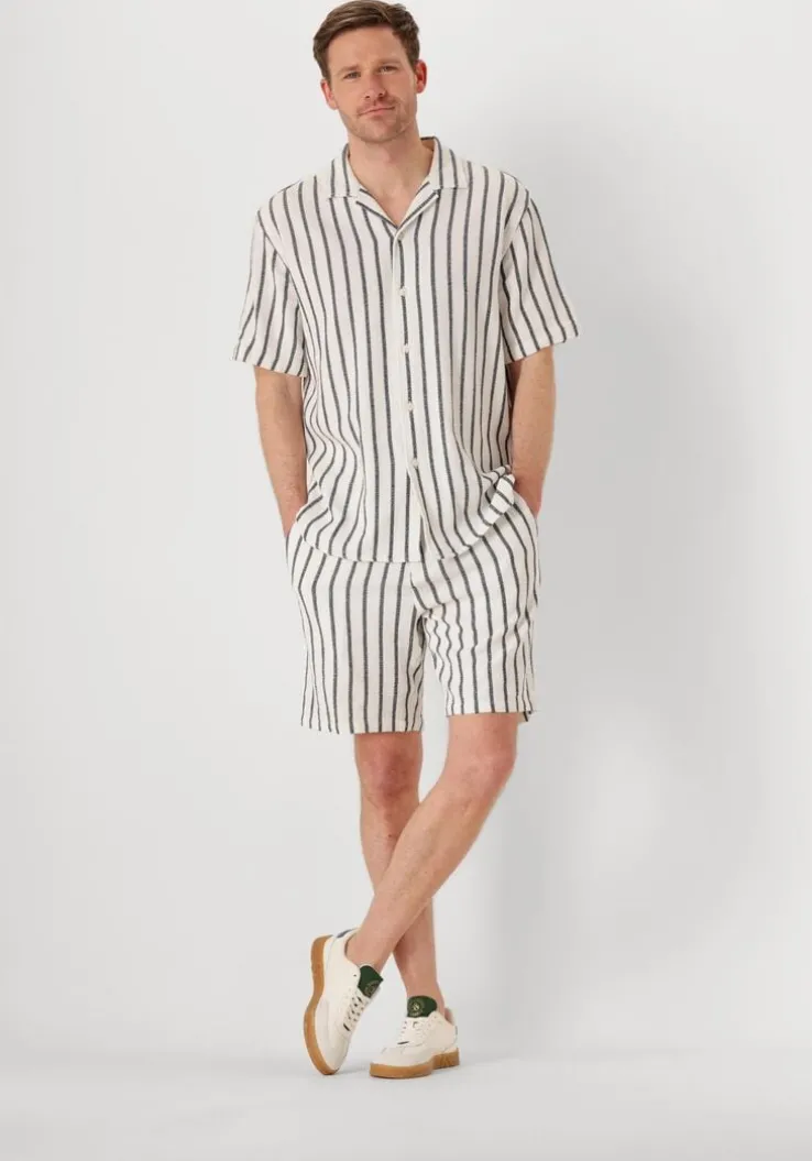 gebroken wit selected homme korte broek slhcomfort-brody-sal shorts