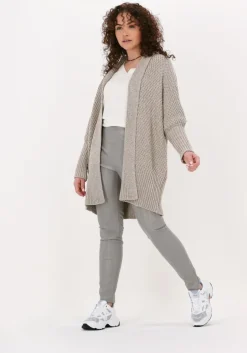 gebroken wit simple t-shirt jersey top