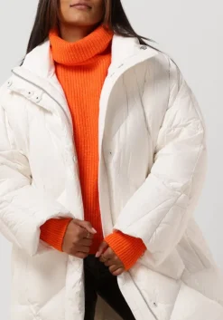 gebroken wit stand studio gewatteerde jas anissa coat