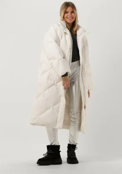 gebroken wit stand studio gewatteerde jas anissa coat