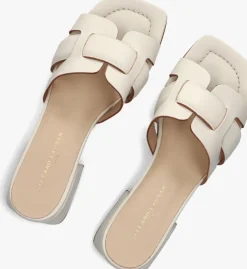 gebroken wit stefano lauran sandalen met hak 24050