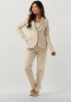 gebroken wit summum flared broek trousers punto milano