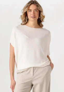 gebroken wit summum top oversized knitted top viscose blend knit