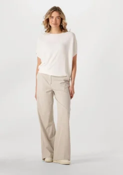 gebroken wit summum top oversized knitted top viscose blend knit