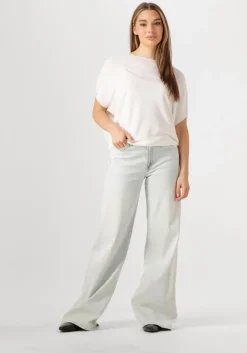 gebroken wit summum top oversized knitted top viscose blend knit