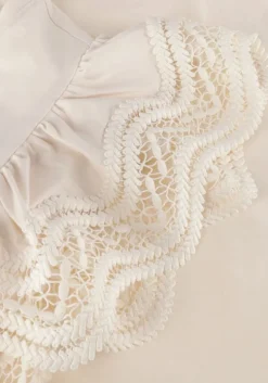 gebroken wit summum t-shirt jersey top tee with lace