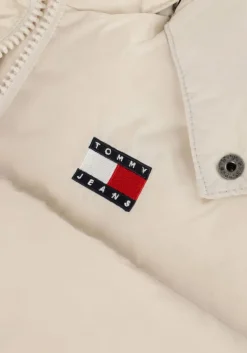 gebroken wit tommy jeans gewatteerde jas tjw alaska puffer ex
