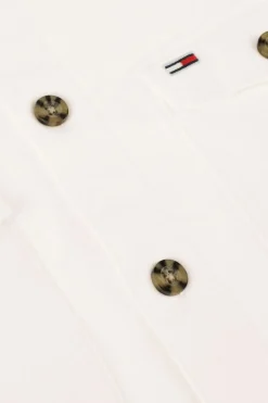 gebroken wit tommy jeans overshirt tjm soft casual overshirt