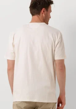 gebroken wit tommy jeans t-shirt tjm reg badge tee ex