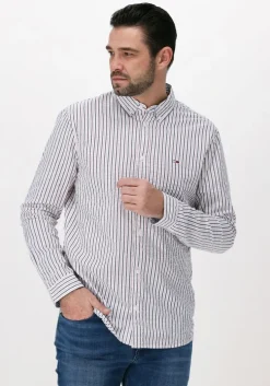 gebroken wit tommy jeans casual overhemd tjm casual stripe shirt